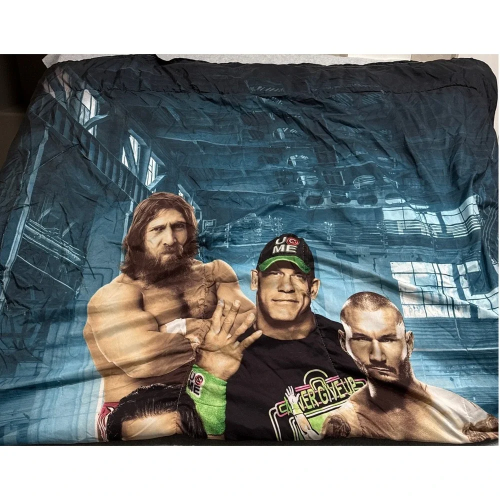 WWE Reversible Twin Comforter John Cena Roman Reigns Randy Orton Daniel Bryan